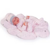 Boneca Recém Nascida Carla com Cama de Algodão - Fun F0180-0