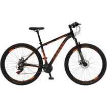 Bicicleta Colli ATALANTA Aluminio A.29 F.disco KIT Shimano 21M - 531-72D  Preto / Laranja