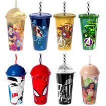 Coleção Copos de Personagens Kit 8 Copos