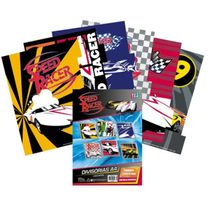 YES Kit Divisórias Speed Racer com 6 Divisões A4