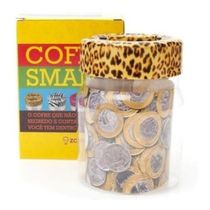 Cofre Smart Pvc Tampa Rolha Animal Leopardo Zona Criativa 10090001