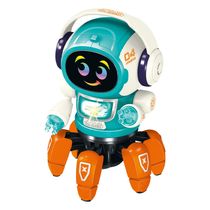Brinquedo Robo Dj Dancarino Com Luz Colorida Som Verde DM Toys