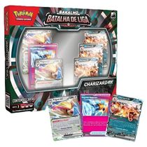 Box Pokémon Baralho Batalha de Liga Charizard EX - 60 Cartas - Copag