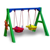 Playground Balanço Jet Duplo com Suporte e Timão