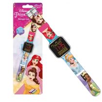 Relógio Infantil Princesas Digital LED Disney Toyng Display Data e Hora Crianças +3 Anos