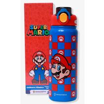 Garrafa Térmica Inox Click 650ml SUPER MARIO - Zona Criativa