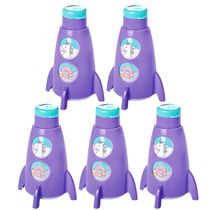Kit 5 Garrafas de Foguete Unicórnio para Festa Infantil e Decoração