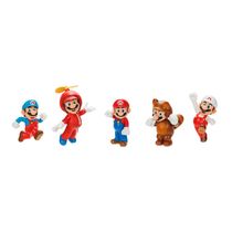 Conjunto De Mini Bonecos - Super Mario - Mario -  Sunny