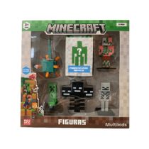 Minecraft - Pack com 6 Figuras - Modelo 4 - Multikids