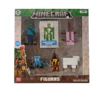 Minecraft - Pack com 6 Figuras - Modelo 2 - Multikids