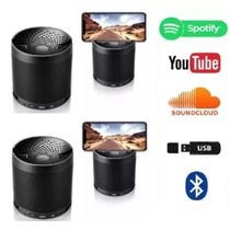 kit 4 Mini Caixa Caixinha Som Portatil Hf q3 Mp3 Fm Sd Usb