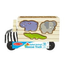 Brinquedo Caminhão de Madeira Safari Resgate Melissa & Doug