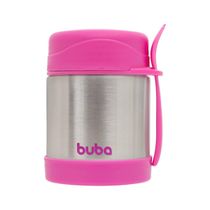 Pote Buba com Talher e Térmico Rosa
