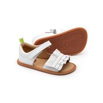 Sandália Infantil Branca Ruffy Tip Toey Joey