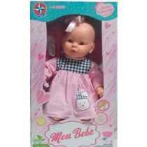 BONECA MEU BEBE VEST ROSA  - ESTRELA