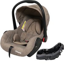 Cadeirinha para Carro com Base Passear Baby Aconchego Caqui