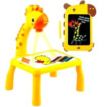 Kit 2 em 1 Mesa Projetora p/ desenhar + Lousa Mágica Girafa