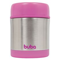 Pote Térmico 350ml Com Parede Dupla Rosa - Buba