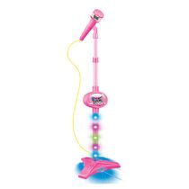 Microfone Pedestal Infantil Rock Show com Luz e Som