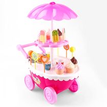 Carrinho de Sorvete Carrocinha Picolé Musical Meninas Educativa de Montar com Luzes