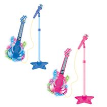 Guitarra com Microfone Pedestal Rock Show com Luz e Som