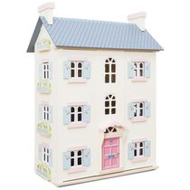 Casa de Bonecas de Madeira com 4 Andares 2 Quartos para Crianças a partir de 3 anos, Le Toy Van, Branco