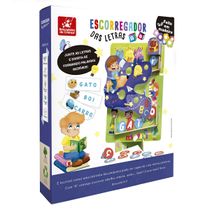 Jogo Educativo Pedagógico Escorregador de Letras em Madeira