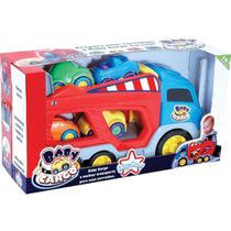 Caminhão Cegonha 4 Carrinhos Baby Cargo 41cm Big Star