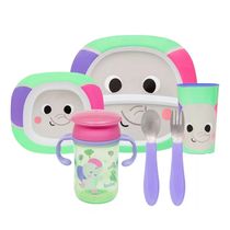 Kit Refeição Completo Elefante Bubazoo 6 Peças Buba