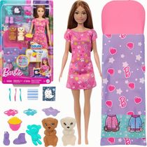 Boneca Barbie Festa do Pijama Com Cachorrinho 3+ Mattel