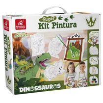 Kit Pintura Dinossauros Brincadeira de Criança