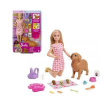 Boneca Barbie Cachorrinhos Recém Nascido 3+ HCK74 Mattel
