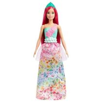 Boneca Barbie Princesas Cabelo PINK Mattel HGR13