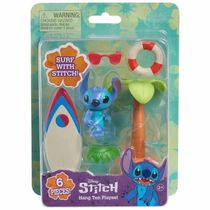 Boneco STITCH de 5CM com Acessorios HANG TEN STITCH SUNNY 3990