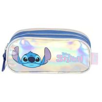 Estojo Escolar Triplo Juvenil STITCH Holografico Luxcel