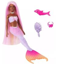 Barbie Fantasy Sereias Cores Magicas Negra HRP96