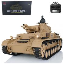 Tanque de Guerra TOUCAN RC HOBBY 3858 com Controle Remoto, Escala 116, Marrom