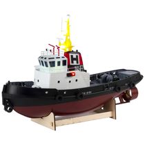 Barco Reboque de Controle Remoto para Adultos com Iluminação LED, Suporte para Barcos e Braços de Recuperação Removíveis, Pro Boat, Preto