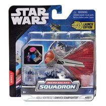 Star Wars Micro Galaxy Squadron - Caça Estelar Ginivex De 10cm Com Boneco Asajj - Sunny
