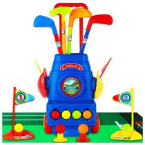 Conjunto de Tacos de Golfe Infantil com 6 Bolas para Crianças de 2 a 4 Anos, ToyVelt, Azul