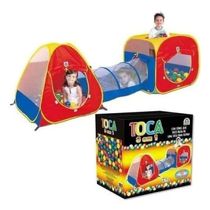 Barraca Toca Infantil com Tunel 3 Em 1 C/150 Bolinhas - Braskit