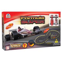 Pista Auto Elétrica Fórmula Super  3 tipo montagens 2,35 metros - Braskit