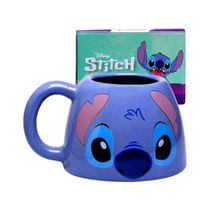 Caneca Stitch Disney Zona Criativa em Cerâmica 450ml com Embalagem Presenteável – Perfeita para Fãs e Colecionadores do Experimento 626!