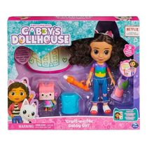 Gabbys Doll House Boneca Artesanal 20 cm Deluxe e Baby Bob Cat – C/ Lousinha para Desenhar  - Sunny