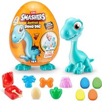 Ovo Surprise Smashers Junior Dino DIg  Brontossauro Grande – Com 1 Kg de Massa em 4 Cores - Fun
