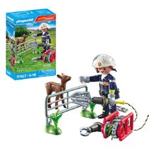Playmobil Action Heroes – Bombeiro Missao Resgate de Animais– 22 peças