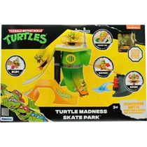 Tartarugas Ninja Caos Mutante Playset Pista De Skate Mayhem Insana C/ Skate a Corda lançador - Candide