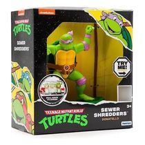 Tartaruga Ninja Caos Mutante Sewer Shredders- Boneco Botão Ação C/ Skate Puxe Correr  – Donatello - Candide