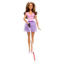Boneca Barbie com Deficiência Visual - Rosa - Mattel