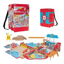 Pokemon Playset Mochila Vira Campo de Batalha na Praia C/ Pikachu - Sunny